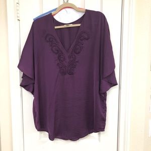 Banana Republic purple tunic top - sz XL